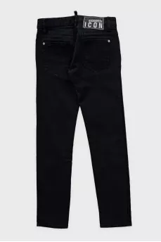 Black skinny fit jeans