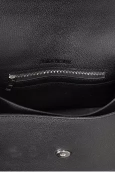 Leather crossbody bag with adjustable strap