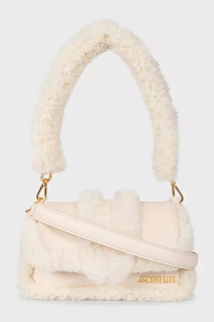 Le Bambimou bag with fur trim
