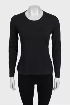 Plain long sleeve straight cut