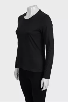 Plain long sleeve straight cut