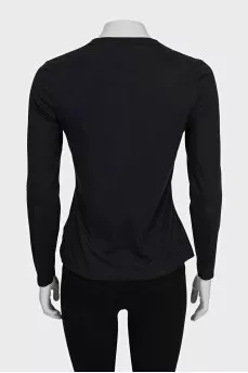 Plain long sleeve straight cut