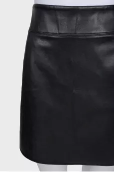 Black straight skirt with a zipper