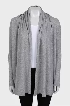 Gray long cardigan