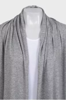 Gray long cardigan
