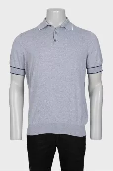 Men's gray polo shirt