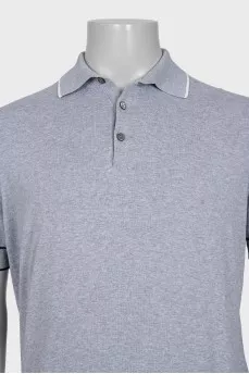 Men's gray polo shirt