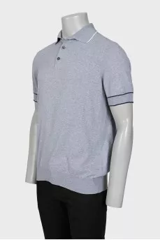 Men's gray polo shirt