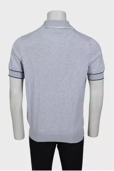 Men's gray polo shirt