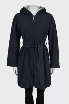 Double-sided zippered raincoat
