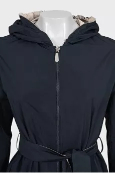 Double-sided zippered raincoat