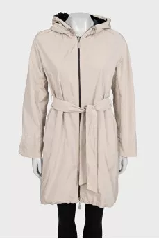 Double-sided zippered raincoat