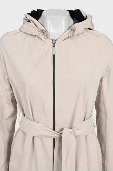 Double-sided zippered raincoat