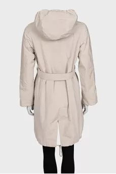 Double-sided zippered raincoat