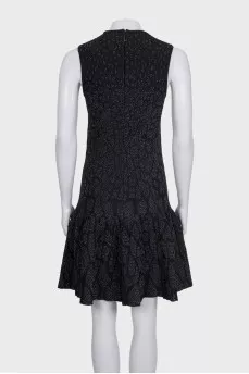 Shiny fitted black dress