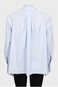 Light blue straight-cut shirt