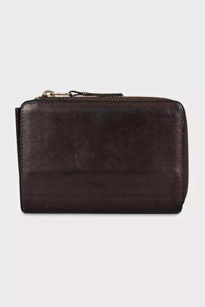 Brown leather wallet