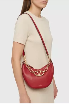 VLogo Moon Red Crossbody