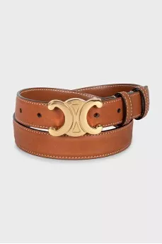 Triomphe leather belt
