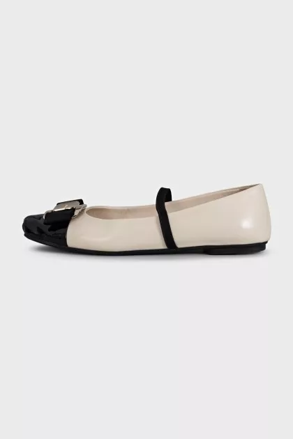 Vara leather ballet flats
