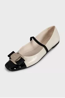 Vara leather ballet flats