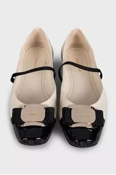 Vara leather ballet flats