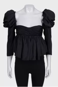 Kim's black top with tag