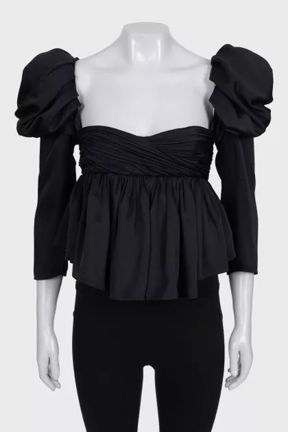 Kim's black top with tag