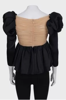 Kim's black top with tag