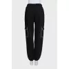 Drawstring sweatpants with tag