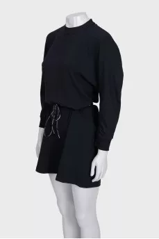 Fitted jumpsuit with shorts with tag