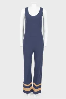 Jumpsuit blue sleeveless
