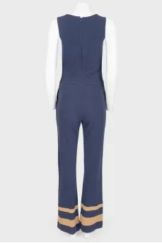 Jumpsuit blue sleeveless
