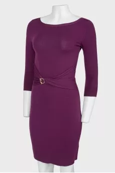 Purple dress with 3/4 sleeves