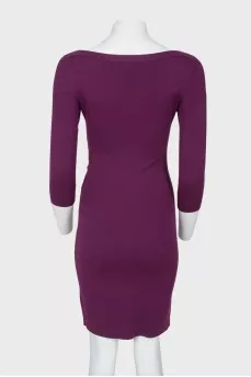 Purple dress with 3/4 sleeves