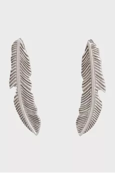 White gold shaped earrings