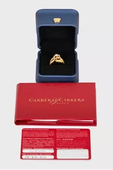 Garzas yellow gold ring