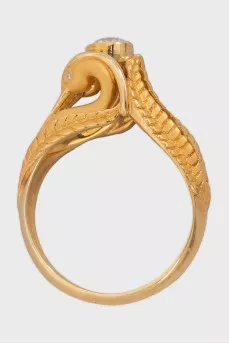Garzas yellow gold ring
