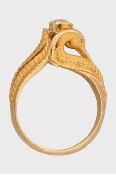 Garzas yellow gold ring