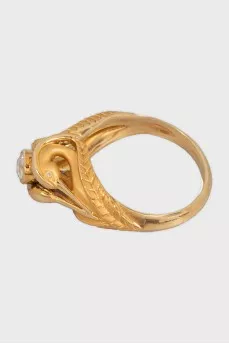 Garzas yellow gold ring