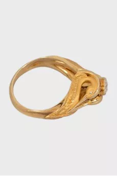 Garzas yellow gold ring