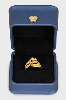 Garzas yellow gold ring