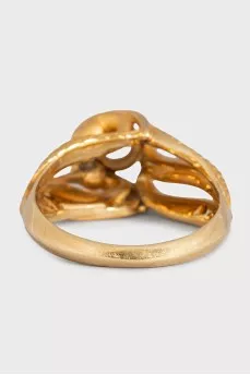 Garzas yellow gold ring