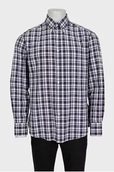 Чоловіча картата сорочка slim fit