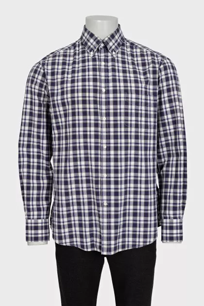 Чоловіча картата сорочка slim fit