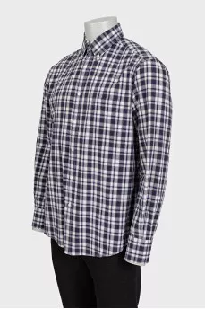 Чоловіча картата сорочка slim fit