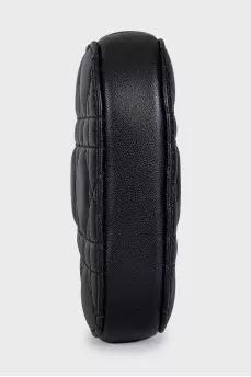 Black leather Call'in Dior bag with tag