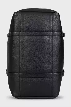 Everyday Black Leather Tote