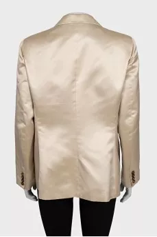 Beige silk jacket