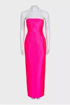 Lea pink dress with cape